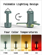 Foldable Camping Lantern with Bluetooth Speaker, Portable Flashlight, LED Folding Tent Lights, 750Lm, 5 Modes