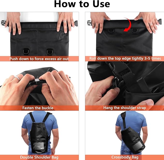 JXE JXO 15L Waterproof Faraday Dry Bag for Electronic Device Security | Military-Grade EMP & RFID Signal Blocking, Anti-Tracking & Hacking Protection, Data Privacy Shield for Mobile Devices