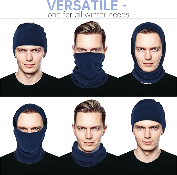 Winter Neck Gaiter Warmer, Soft Fleece Face Mask Scarf for Cold Weather Skiing Cycling Outdoor Sports
