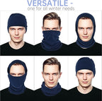 Winter Neck Gaiter Warmer, Soft Fleece Face Mask Scarf for Cold Weather Skiing Cycling Outdoor Sports