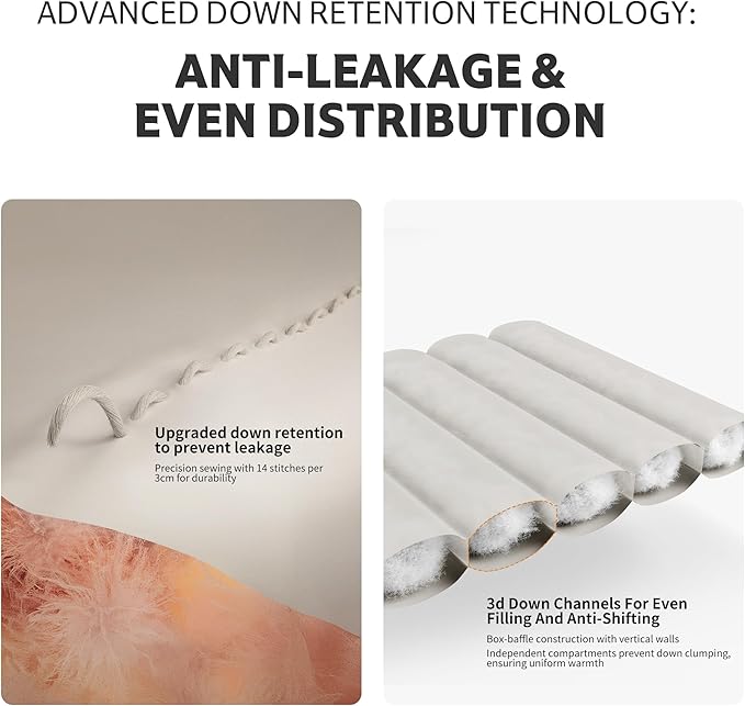 Naturehike 0 Degree Down Mummy Sleeping Bag for Adults, 650FP Cold Weather Backpacking Sleeping Bag with RDS Down, 12.5-38.8℉ Sleeping Bags for Camping, Hiking, 2025 Model