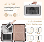 8 Set/6 Set/4 Set Compression Packing Cubes for Travel, Lightweight Vacation Travel Essentials, Travel Accessories for Suitcase Organizer Bags Set, Durable Luggage Organizer