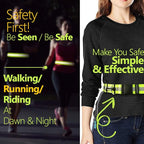 Reflective Sash for Walking at Night - Replaces Reflective Vest Safety Vests Reflective Running Vest - Reflective Running Gear Reflective Belt Night Walking Running Reflective Gear for Walking Biking
