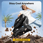 20000mAh Solar Fan with LED Lantern, 10W Solar Panel Rechargeable Battery Powered Camping Fan for Outside, 9 Inch Portable Battery Operated Hurricane Supplies for Picnic, Barbecue, Fishing, Travel