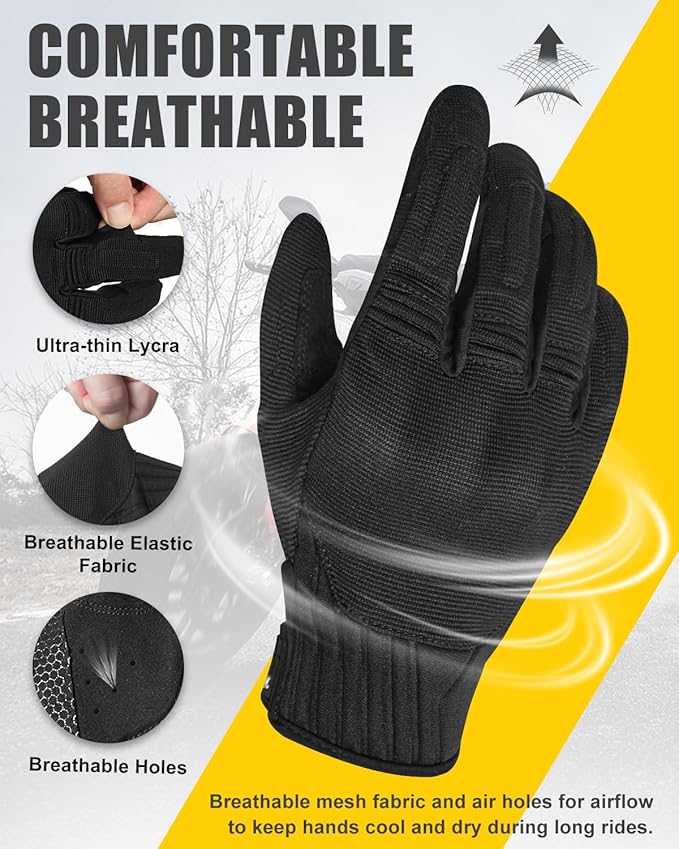 RIGWARL Gloves for Cool&Cold Weather Waterproof, Winter Gloves for Men Women Touch Screen