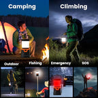 LED Camping Lantern Rechargeable,1000LM, Easy to Carry with 5 Ligth Modes, IP44 Waterproof Battery Powered Perfect for Power Outages for Power Outages, Hiking, Campsites, Emergencies(2Pack)