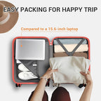 Kono 20'' Carry on Luggage Lightweight with Spinner Wheel TSA Lock Hardside Luggage Durable Small Carry on Suitcase Coral Pink