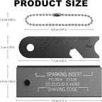 Fire Starter Survival Kit, Magnesium Waterproof Matches Ferro Flint Block,Outdoor Survival Firesteel Gears with Striker for Camping Hiking Hunting Emergency