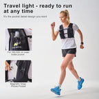 Running Vest with 350 ML TPU Soft Flask, Small Running Water Vest -Adjustable Chest Straps, Lightweight Hydration Vest Pack for Trail Marathon Hiking Cycling for Women Men Mini
