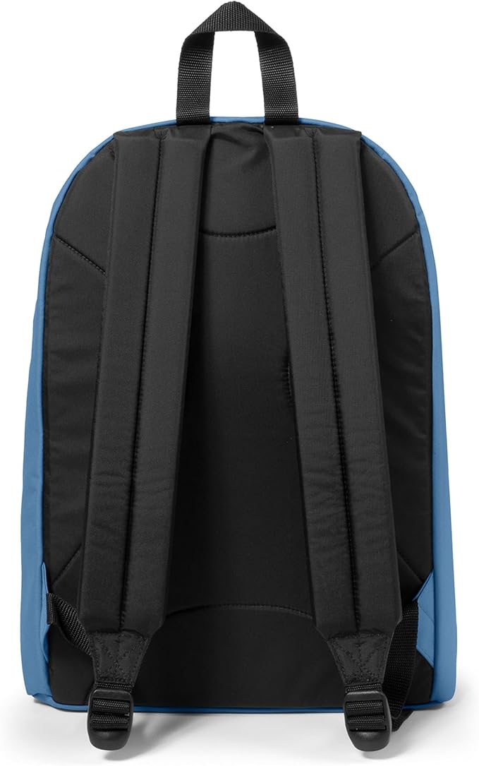 EASTPAK Out Of Office – 31L Backpack with Dual Compartments, 16” Laptop Sleeve, Security Pocket, Bottle Holder & Air Mesh Straps, Aviator Blue