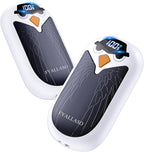 Magnetic Hand Warmers Rechargeable 2 Pack, Electric Reusable Heated Hand Warmer, LED Display & 4 Levels Heating, USB Pocket Heater for Golf, Raynauds, Camping, Hunting Gear, Gifts for Women, Men