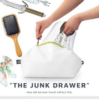 Large Compression Packing Cubes for Travel-Packing Cube Luggage Organizers 7 Piece Set for Checked Luggage-Ultralight, Expandable/Compression Bags by TRIPPED Travel Gear (White/Green)