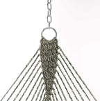 Hatteras Hammocks Deluxe Green Oatmeal Heirloom Tweed DuraCord Rope Hammock – 13 ft. x 60 in., 2-Person, 450 lb Capacity, Cumaru Spreader Bar, Zinc-Plated Hardware – Handcrafted in The USA