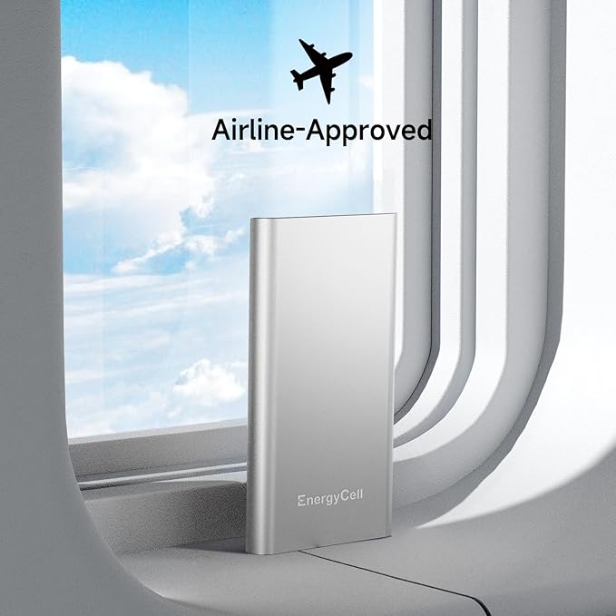 Pilot 4GS Portable Charger 12000mAh Fast Charging Power Bank Dual 3A High-Speed Output Battery Pack Compatible with iPhone 16 15 14 13 12 11 and More (Silver)