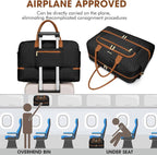 Travel Duffle Bag Weekender for Women - Carry-On Overnight Bag Personal Item Bag with Shoe Compartment & Wet Pocket Large Weekend Tote Bags with Toiletry Bag Hospital Bags for Labor and Delivery