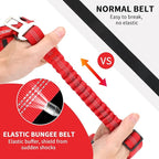 BWOGUE 2 Piece Dog Seat Belt for Car with Elastic Bungee Buffer Safety Seatbelt Car Headrest Restraint Wear Adjustable Metal Buckle Harness in Vehicle Travel for Pet