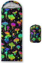 AILONEN Outer Space Astronaut Camping Sleeping Bags,Lightweight & Waterproof,3 Season Warm & Cool Weather,Cartoon Sleeping Bags for Kids,Boys Girls Travelling,Outdoors