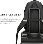 Swissdigital Laptop Backpack with USB Charging Port, Travel Backpack Fits 15.6 inches Computer, 31L Backpack for Men, Flame Red | SD803-97