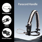 Insulated Water Bottle 128oz,Triple Wall Vacuum Stainless Steel(Dishwasher Safe),Leak Proof & Non-BPA,Flask Jug with Paracord Handle & Straw Spout Lids Sports Gradient black