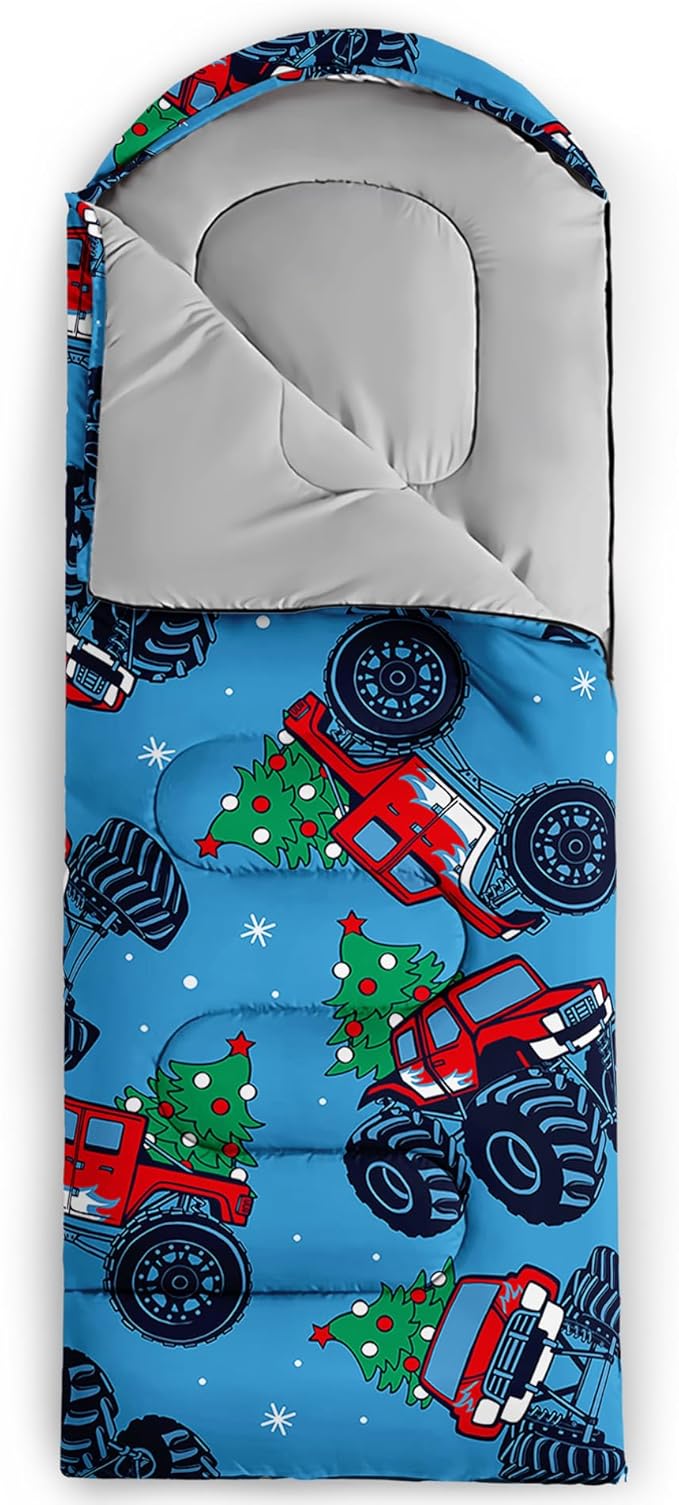 QOOMO Camping Sleeping Bags,3 Season Warm & Cool Weather,Lightweight,Waterproof Sleeping Bags for Adults & Kids,Traveling,and Outdoors,Camping Gear Equipment