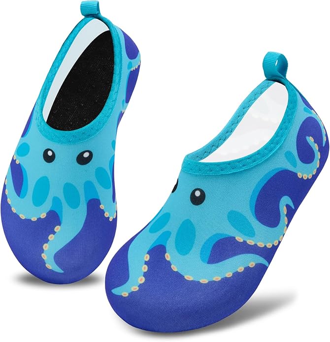 Deevike Kids Water Shoes Boys Grils Barefoot Quick Dry Aqua Socks Beach Shoes for Toddler Sports Swim Surf Outdoor Walking