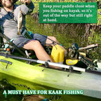 Kayak Paddle & Fishing Net Holder - Track Mount Accessories for Canoe, Paddle Board