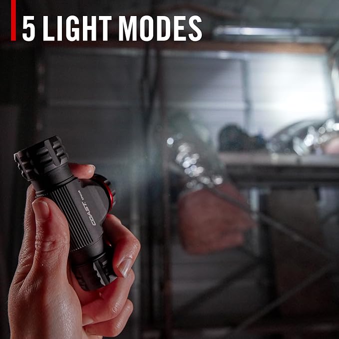 Coast® XPH34R 2075 Lumen USB-C Rechargeable-Dual Power LED Headlamp withPURE Beam® Twist Focus™ and Magnetic Base