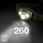 Energizer Vision HD+ LED Headlamp, Water Resistant Bright Headlamp with Digital Focus, Camping Gear and Emergency Light, Batteries Included, Pack of 1