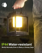 Outdoor Table Lamp, Led Lamps for Nightstand, Solar Lanterns Outdoor Hanging for Patio Waterproof, Cordless Battery Operated Lamp, Rechargeable Solar Lantern for Reading, Decor, Camping