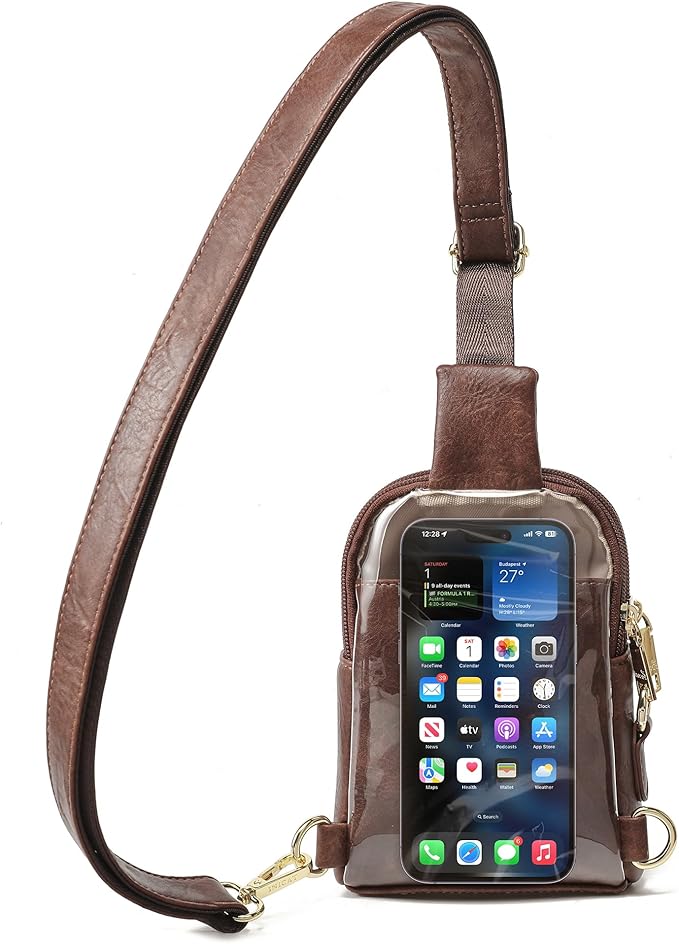 INICAT Sling Bag for Women Touchscreen Small Crossbody Cell Phone Purse Fanny Pack