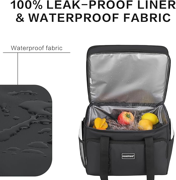 Insulated Soft Cooler Bag, Large Ice Coolers Soft Sided Ice Chest for Beach, Collapsible and Portable