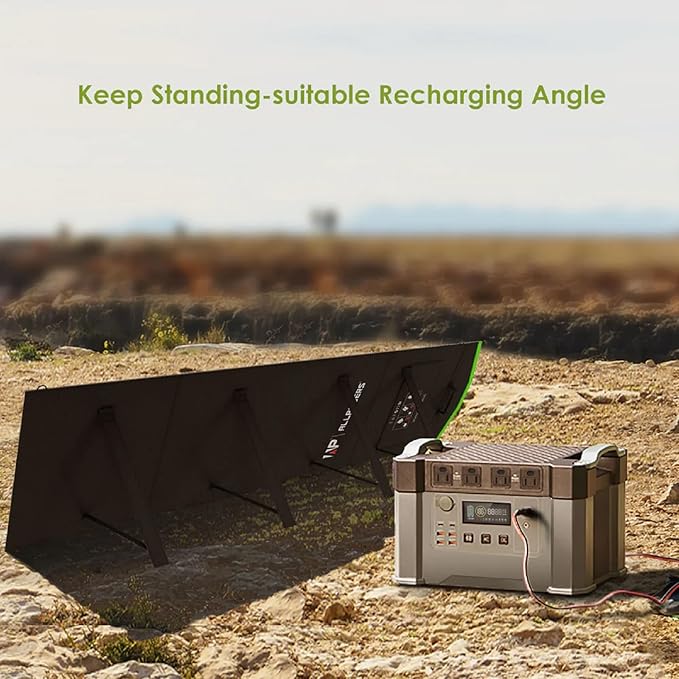 ALLPOWERS 200W Portable Solar Panel, 36V Lightweight SP033 Foldable Solar Charger for Portable Power Station, 23% High Efficiency IP67 Waterproof, for PRV, Camping, Home, Off Grid