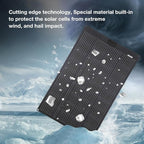 LensunSolar 80W 12V Flexible Solar Panel ETFE Black Thin, Monocrystalline High Efficiency, Slim Flexible PERC Mono Solar Cells 12 Volt for Battery Charge Marine RV Campers Boats Camping Generator