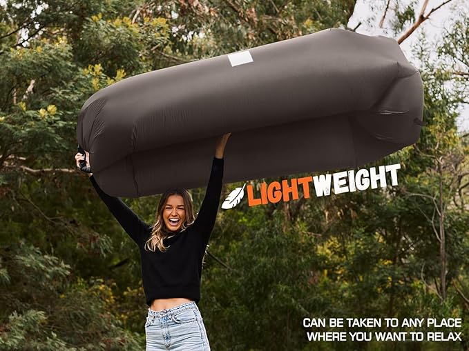 WEKAPO Inflatable Sun Lounger, Air Sofa, Hammock, Portable, Waterproof and Leak-Proof, Ideal for Backyard, Beach, Travel, Camping, Picnics and Music Festivals