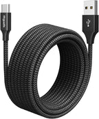 etguuds Long USB C Cable 10ft, 1-Pack, Braided USB A to USB C Charger Cable, Type C Charger Cord Fast Charging for iPhone 16 15 Series, Samsung Galaxy S25 S24 S 23, Pixel, Switch and More