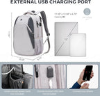 Swissdigital Design Business Laptop Backpack, College Laptops Backpack with USB Charging Port for Men and Women Fits 16 Inch Notebook, Mauve Grey | SD1670-05