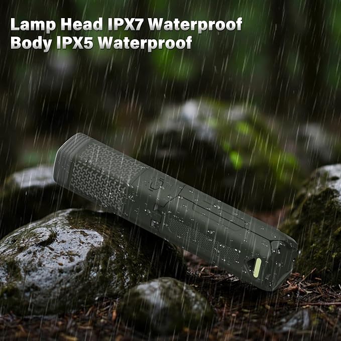 Telescopic Camping Light - 10500mAh Rechargeable Camping Lantern with Storage Bag, Dimmable Magnetic Tent Lamp, Waterproof Camping Lights Outdoor Emergency Lights for Home Power Outage, Hiking -Green