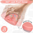 12oz Insulated Vacuum Food Jar with Buckle Lid Wide Mouth Soup Thermo for Hot Food Kids Leakproof Stainless Steel Lunch Container (mermaid)