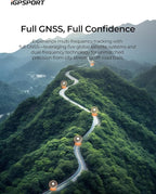 iGPSPORT BiNavi Bike Computer, Touch Screen Map Navigation Music Control Climb Tips Group Riding, Wireless GPS Cycling Computer