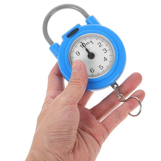 High Accuracy Mini Handheld Digital Luggage Scale with Hook Portable Electronic Pocket Scale for Travel and Home Use in Blue