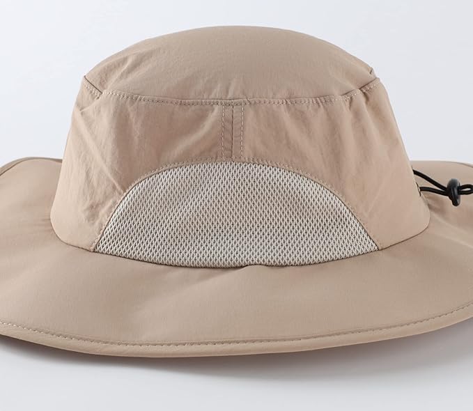 Home Prefer UPF50+ Mens Sun Hat Wide Brim Fishing Hat for Men UV Protection Womens Beach Bucket Hat for Golf Hiking Gardening