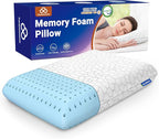 Memory Foam Pillows, Bed Pillow for Side,Back and Stomach Sleepers,Neck Pillow for Sleeping with Removable and Machine Washable Cover, Standard Size (1 Pack)
