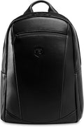 Nordweg Leather Laptop Backpack NW074B – Lightweight Daypack for Work, Travel & College – Fits Laptops up to 15.6” (Black)