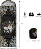 CVHOUSE Camping Sleeping Bags,3 Season Warm & Cool Weather,Lightweight,Waterproof Sleeping Bags for Adults & Kids,Traveling,and Outdoors,Camping Gear Equipment