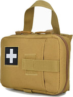 Upgrade Molle Rip Away Ifak Pouch, Tactical Small Belt First Aid Pouch Medical Utility EMT Pouch Only