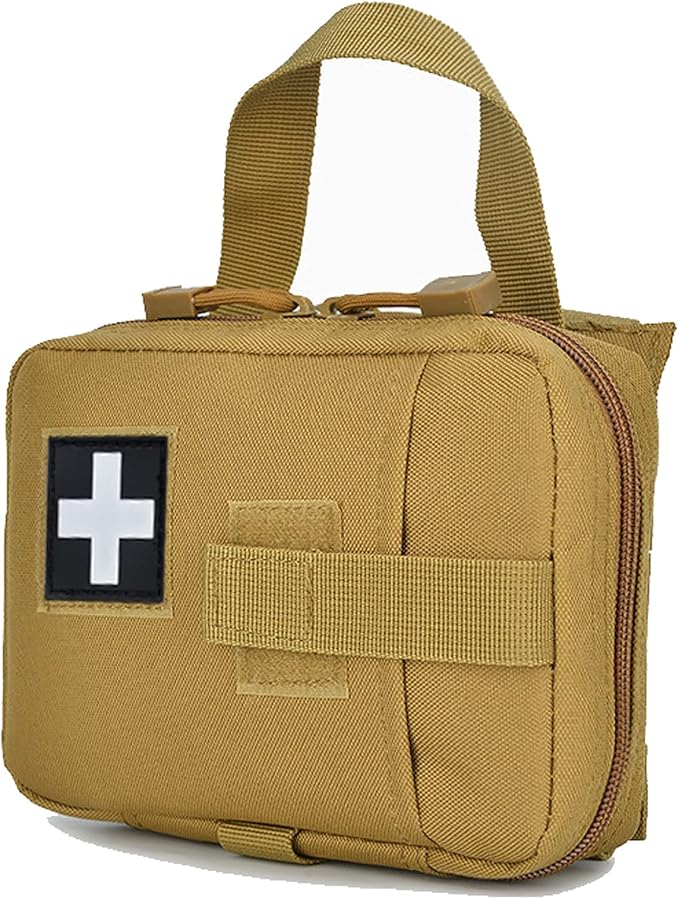 Upgrade Molle Rip Away Ifak Pouch, Tactical Small Belt First Aid Pouch Medical Utility EMT Pouch Only