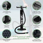 FunWater Inflatable Stand Up Paddle Board with Premium SUP Paddleboard Accessories, Anti-Slip EVA Deck, 11'/10'6'' Paddle Boards for Adults & Youth of All Skill Levels