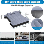 Truck Bed Mattress 5.5-5.8ft: Inflatable Full Size Truck Bed Air Mattress with Wireless Rechargeable Pump, Pickup Mattress with Carry Bag (Grey)