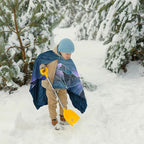 zzlamb Camping Blanket, Outdoor Lightweight Travel Blanket Puffy Portable Down Alternative, Windproof Warm Cloak with Snaps, Cozy Quilt Backpacking Picnic RV Plane Car Hammock Beach Climbing