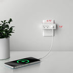 Energizer 4 Packs of 4 Device Fast Charging Multi Plug Wall Outlet Extender (2) AC Power Outlets (1) 20W PD Type C Port (1) 18W USB A Port Power Strip Expander Outlet Splitter Plug in Adapter
